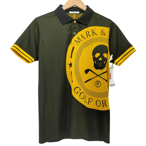 マークアンドロナ MARK&LONA Scope Polo スカル ロゴデザイン ポロシャツ メンズ JPN:44