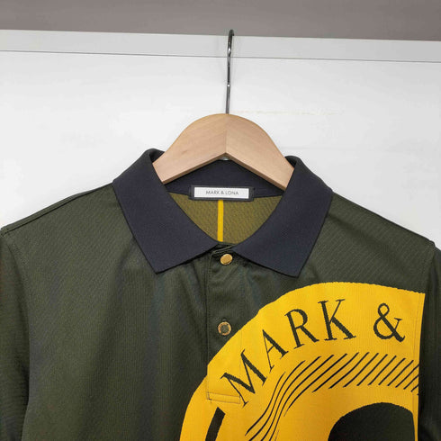 マークアンドロナ MARK&LONA Scope Polo スカル ロゴデザイン ポロシャツ メンズ JPN:44