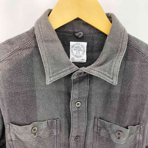 ダブルタップス WTAPS コットン ロングスリーブ チェックシャツ メンズ