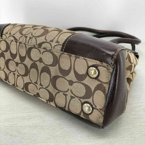 コーチ COACH シグネチャーターンロックハンドバッグ レディース
