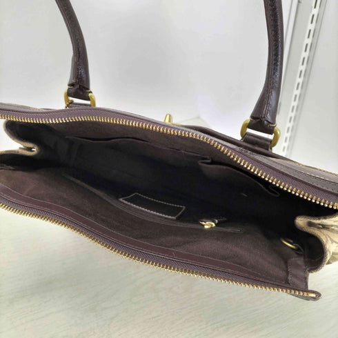 コーチ COACH シグネチャーターンロックハンドバッグ レディース