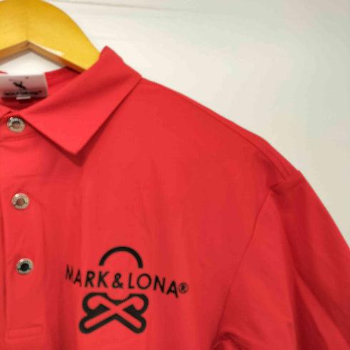 マークアンドロナ MARK&LONA Option Performance Polo ロゴプリント ポロシャツ メンズ JPN:44