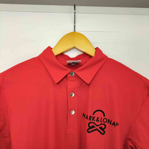 マークアンドロナ MARK&LONA Option Performance Polo ロゴプリント ポロシャツ メンズ JPN:44