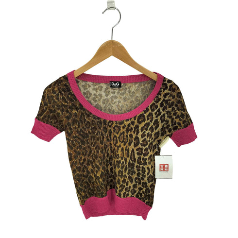 ドルチェアンドガッバーナ DOLCE&GABBANA レオパード Y2K 半袖シャツ トップス レディース