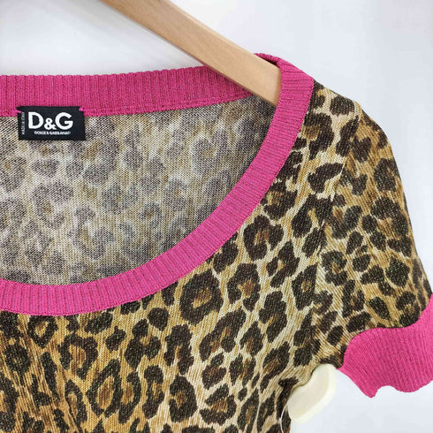 ドルチェアンドガッバーナ DOLCE&GABBANA レオパード Y2K 半袖シャツ トップス レディース