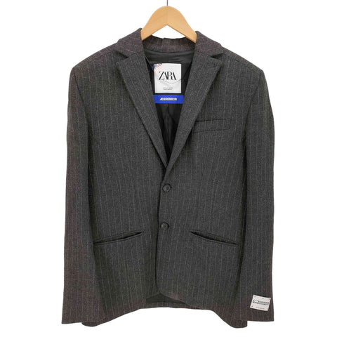 ザラ ZARA ストライプテーラードジャケット メンズ import:S