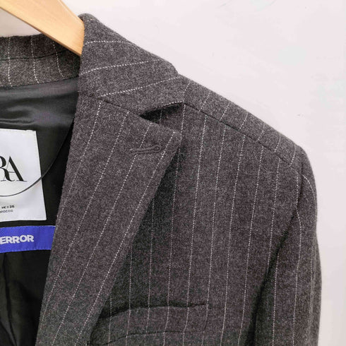 ザラ ZARA ストライプテーラードジャケット メンズ import:S