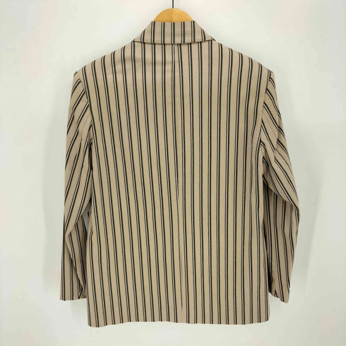 ザラ ZARA ストライプ ダブルブレスト テーラードジャケット レディース import:S