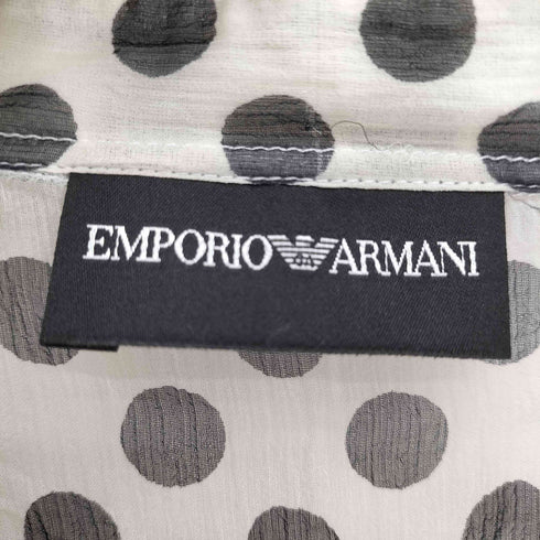 エンポリオアルマーニ EMPORIO ARMANI ドットシアーシャツブラウス レディース 44