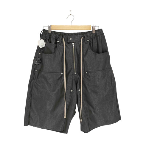 ダンケシェーン Danke Schon 25AW PULEATHER W-KNEE SHORTS メンズ M