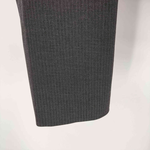 ザラ ZARA ピンストライプ クロップド テーラード ジャケット レディース import:L