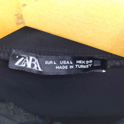 ザラ ZARA ハイネックジップアップトップ レディース import:L