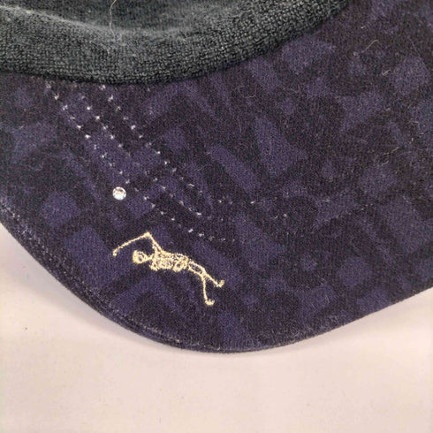 マークアンドロナ MARK&LONA 総柄 ロゴ スカル刺繍 サンバイザー メンズ FREE
