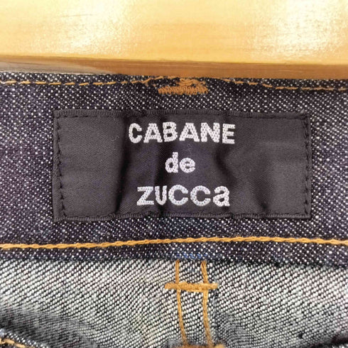 カバンドズッカ CABANE de ZUCCa ジップデザイン ジーンズ ストレッチ スリム インディゴ デニムパンツ メンズ