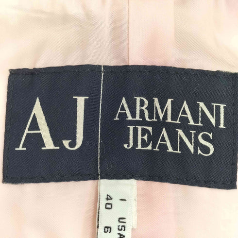 アルマーニジーンズ ARMANI JEANS フード着脱可 トグルボタン ダブルジップ 中綿コート レディース US:6