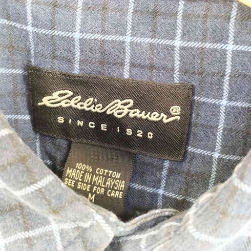 エディーバウアー Eddie Bauer 00S チェック レギュラーカラー シャツ メンズ import:M