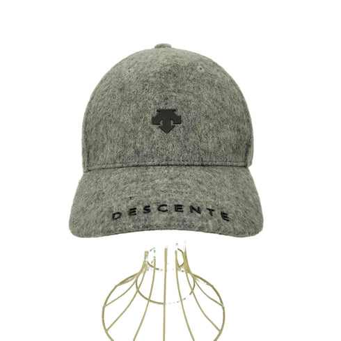 デサントゴルフ descente GOLF ロゴ ラバープリント アジャスター ウール 6パネル キャップ メンズ FREE