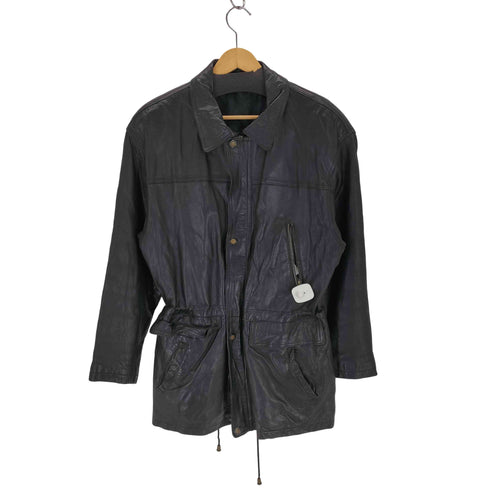 ラムレザーハーフコート メンズ