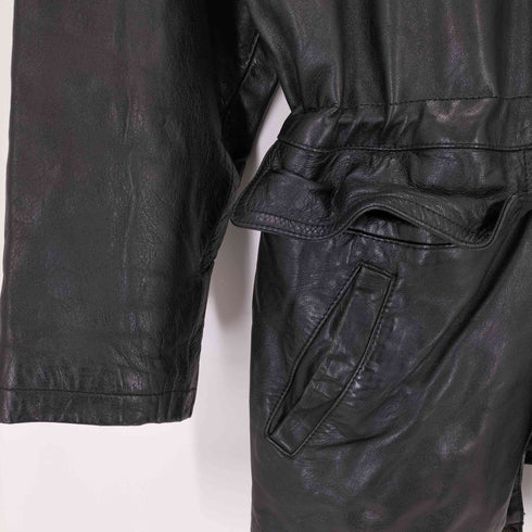 ラムレザーハーフコート メンズ