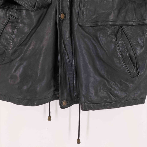 ラムレザーハーフコート メンズ