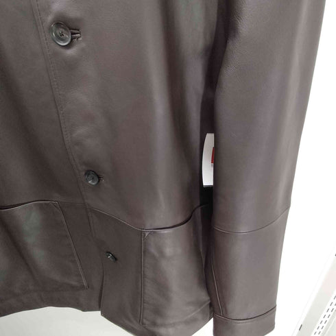 ザラ ZARA NAPPA LEATHER POCKET JACKET ポケット付き レザー フライト ジャケット メンズ import:L