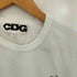 シーディージーコムデギャルソン CDG COMME des GARCONS 23ss アシンメトリー ロゴプリント 半袖クルーネックTシャツ レディース JPN:S