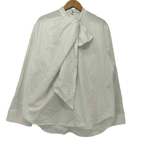 ザラ ZARA ZW COLLECTION ポプリンタイディテール付きシャツ レディース import:L