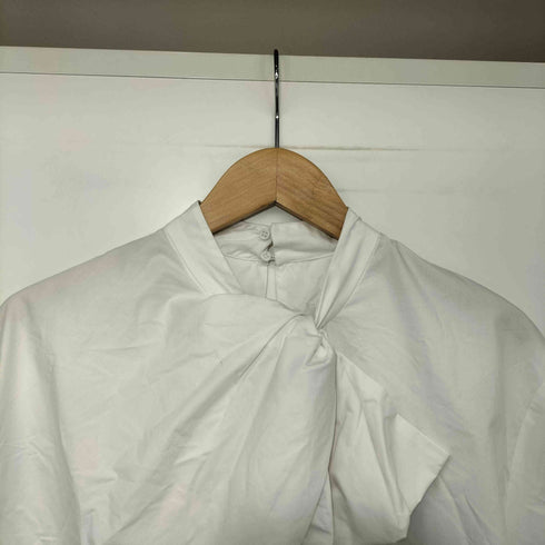 ザラ ZARA ZW COLLECTION ポプリンタイディテール付きシャツ レディース import:L