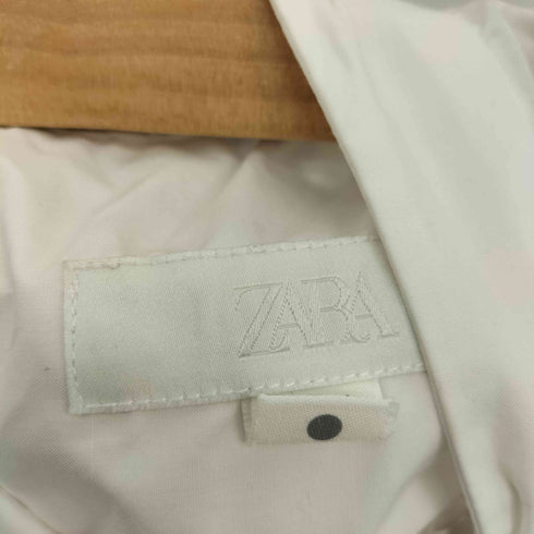 ザラ ZARA ZW COLLECTION ポプリンタイディテール付きシャツ レディース import:L