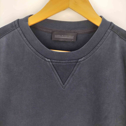 ディーゼルブラックゴールド DIESEL BLACK GOLD ショルダー カラビナ Vガゼット クルーネックスウェット メンズ import:M