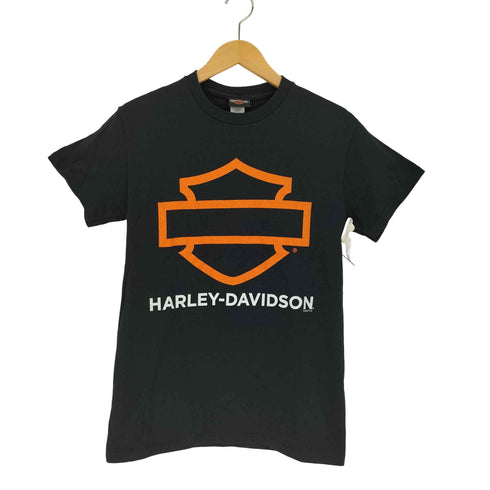 ハーレーダビッドソン HARLEY-DAVIDSON 両面プリントクルーネック半袖Tシャツ レディース S