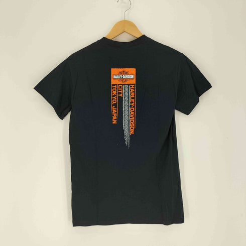 ハーレーダビッドソン HARLEY-DAVIDSON 両面プリントクルーネック半袖Tシャツ レディース S
