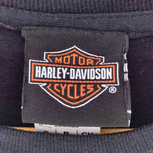ハーレーダビッドソン HARLEY-DAVIDSON 両面プリントクルーネック半袖Tシャツ レディース S