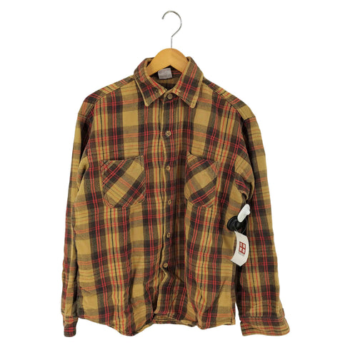 ビッグマックジェイシーペニー BIG MAC JCPenney 70S 両胸ポケット ヘビーコットンチェック柄シャツ メンズ import:M