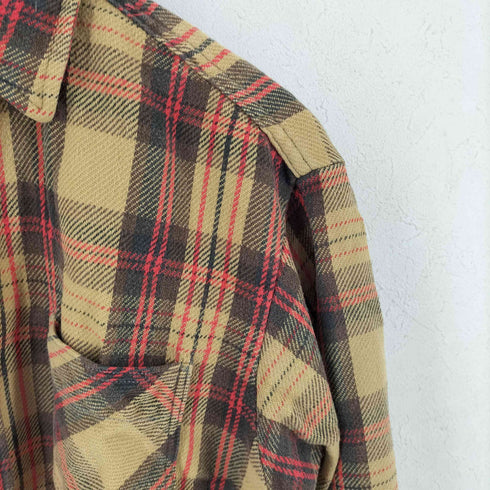 ビッグマックジェイシーペニー BIG MAC JCPenney 70S 両胸ポケット ヘビーコットンチェック柄シャツ メンズ import:M