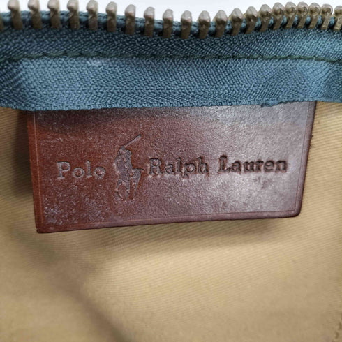 ポロラルフローレン POLO RALPH LAUREN PVC ブラックウォッチ チェック ボストンバッグ メンズ