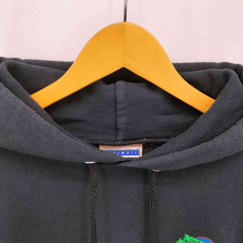 ヘインズ Hanes 90S ULTIMATE COTTON 企業ロゴ プリント プルオーバー パーカー メンズ import:XL