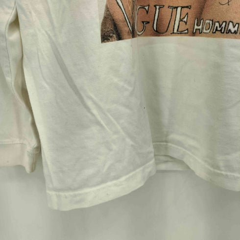 フロントプリント ロングスリーブ Tシャツ カットソー メンズ XL