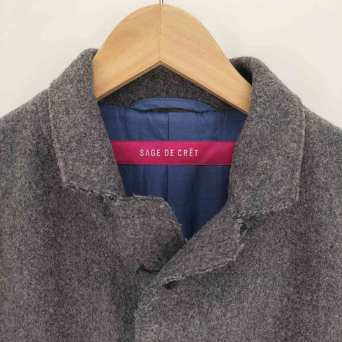 サージュデクレ SAGE DE CRET カシミヤ混 ウール チェスター コート メンズ JPN:S