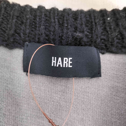 ハレ HARE メッシュニットレイヤードスウェット メンズ FREE