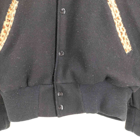スクーカム SKOOKUM DAMAGEDONE WOOL STADIUM JACKET BLACK LEOPARD メンズ JPN:48