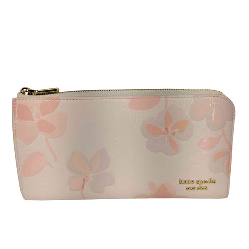 ケイトスペード Kate spade デヴィン スプリング パンジー ジップ アラウンド コンチネンタル ウォレット レディース