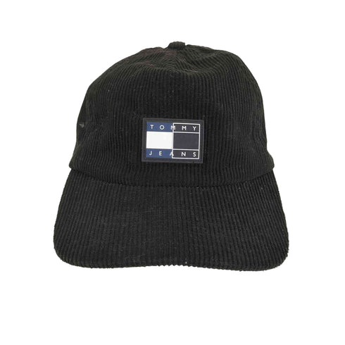 トミージーンズ tommy jeans フロントロゴコーデュロイキャップ メンズ