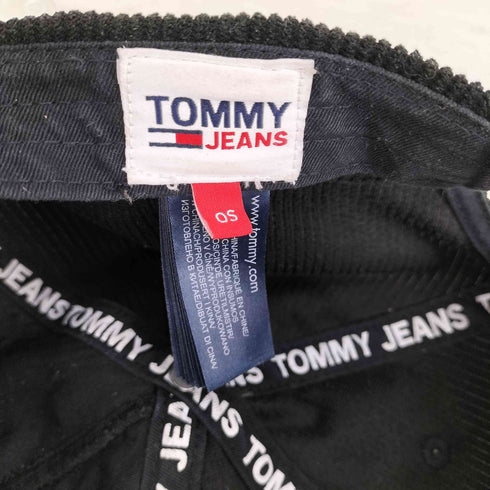 トミージーンズ tommy jeans フロントロゴコーデュロイキャップ メンズ