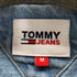 トミージーンズ tommy jeans ロゴ刺繍 デニムシャツジャケット メンズ import:M