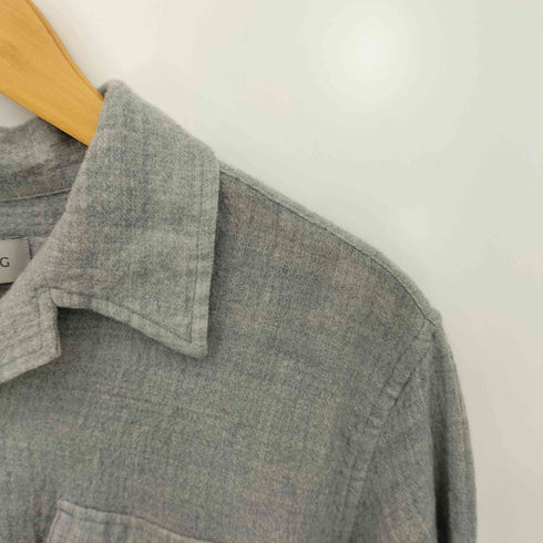 ENCOMING 24aw Open Collar Shirt ウール長袖シャツ メンズ import:L