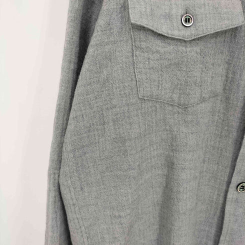 ENCOMING 24aw Open Collar Shirt ウール長袖シャツ メンズ import:L