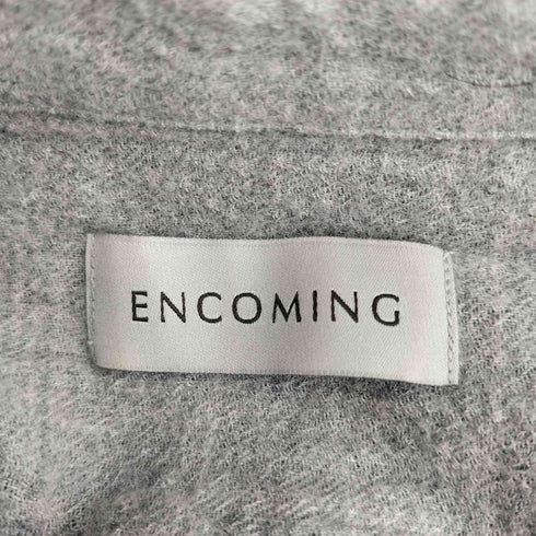 ENCOMING 24aw Open Collar Shirt ウール長袖シャツ メンズ import:L
