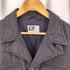 エンジニアードガーメンツ Engineered Garments ダブルジップ ウール チェック ノーカラージャケット メンズ M