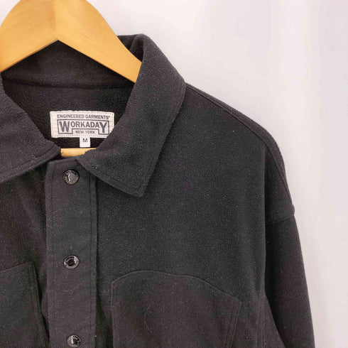 エンジニアードガーメンツ Engineered Garments WORKADAY ハーフボタン ロングスリーブ フリース ニット メンズ M